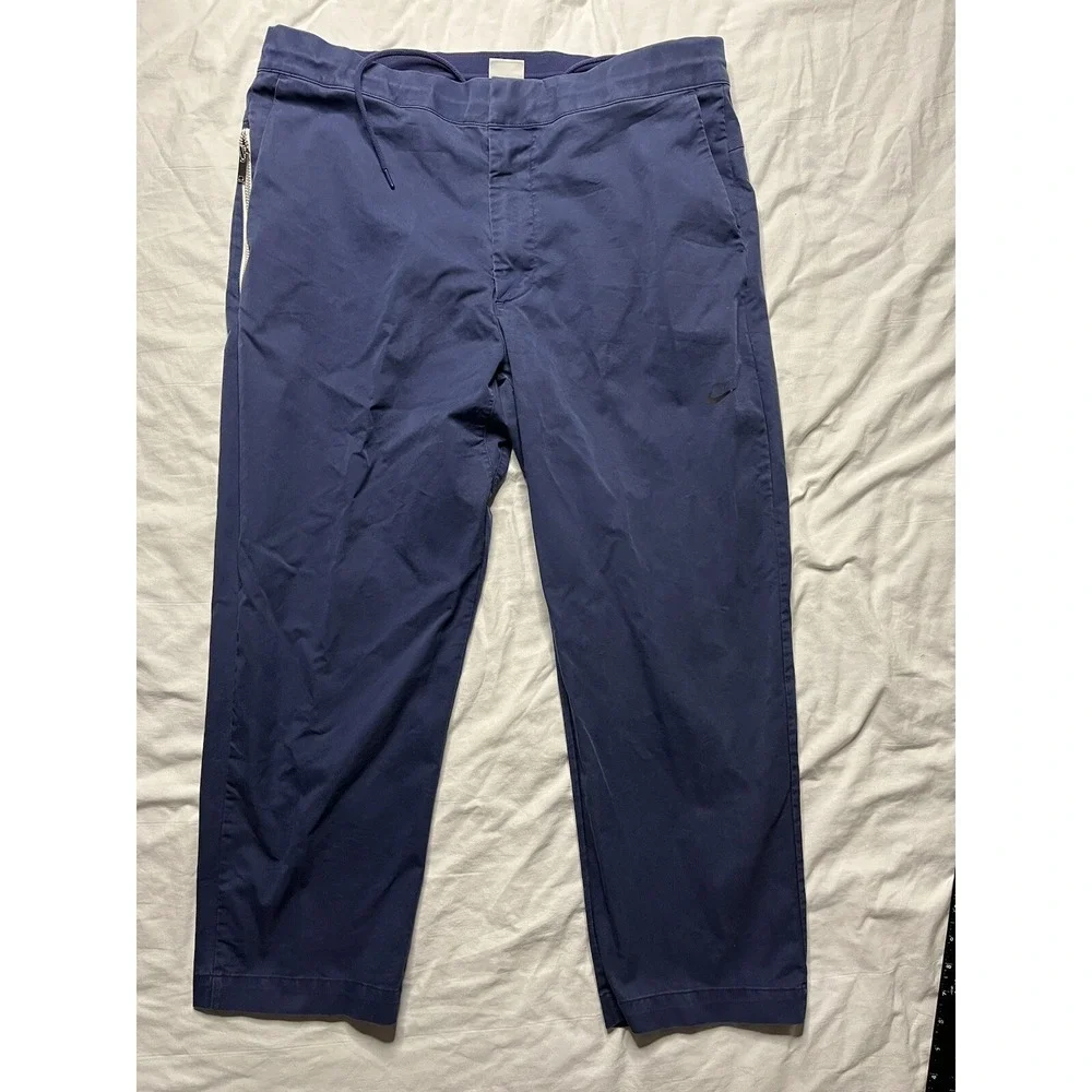 Nike Sportswear Style Pants Men's Size 36 Navy Blue Unlined Cropped DD7032-410
